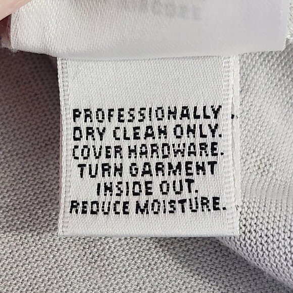 St. John Sport Turtleneck‎ Metallic Sweater Top Womens S Silver Studded Sparkle - Picture 10 of 10